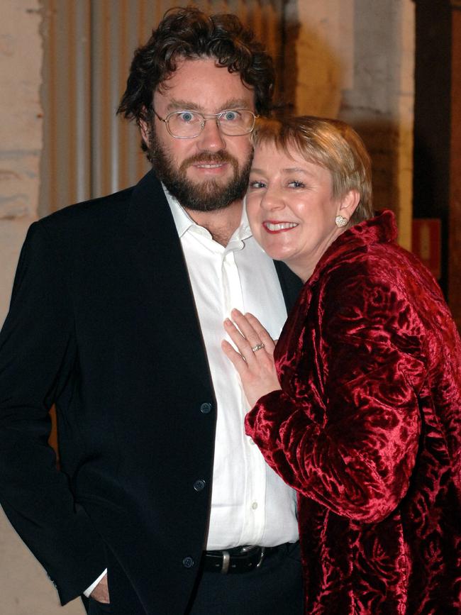 Karyn Foster with Adam Gaite at launch of The Advertiser "Adelaide Magazine" at The Queens Theatre in 2005.