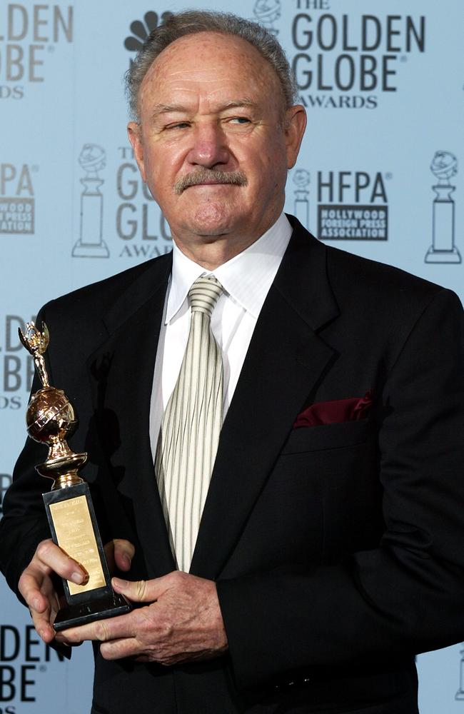 Three-time Golden Globe winner Gene Hackman has been found dead at his home, aged 95. Picture: AFP