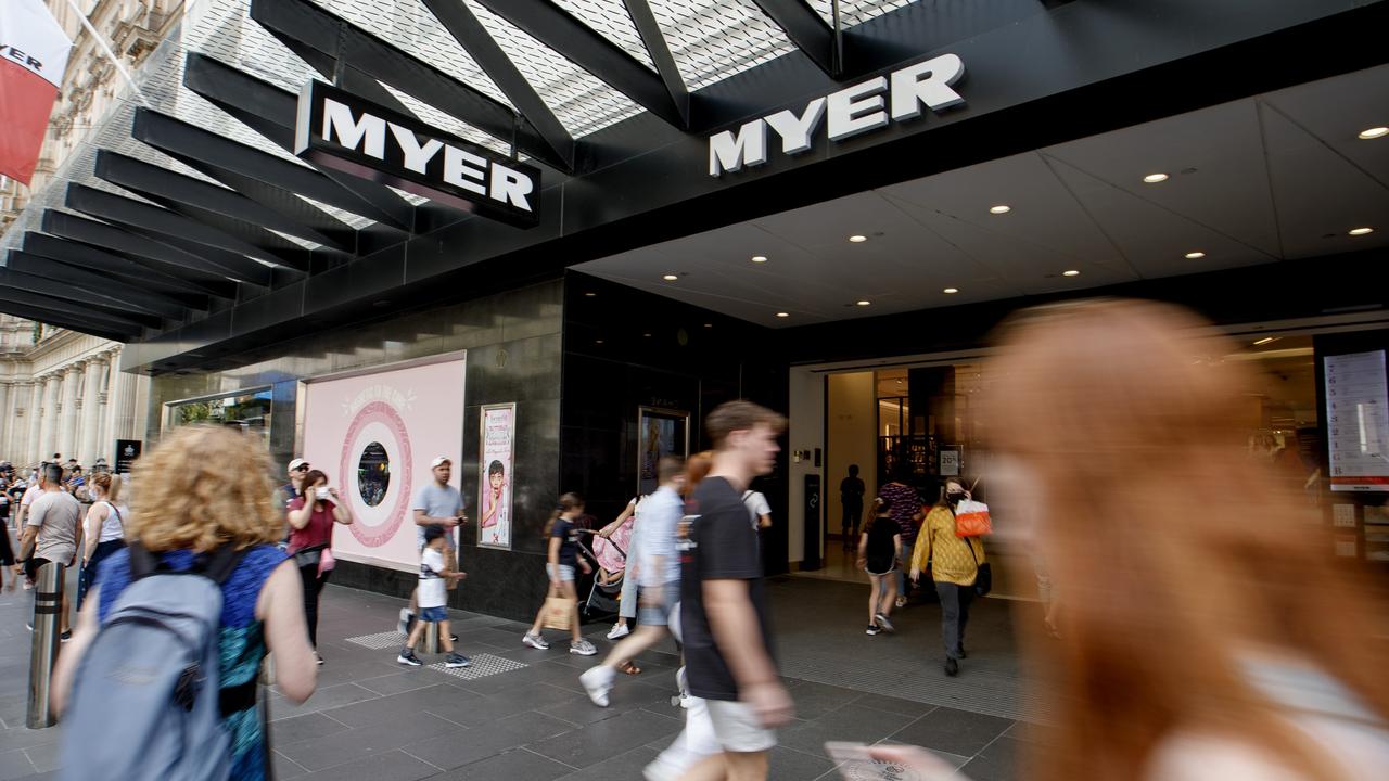 Myer believes its store network - at the right size - can thrive alongside its online business. Picture: NCA NewsWire / David Geraghty