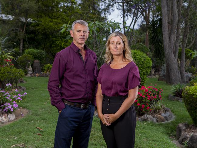 Tim and Connolly, owners of Newhaven Funerals Crematorium And Memorial Garden in Stapylton. Picture: Jerad Williams.