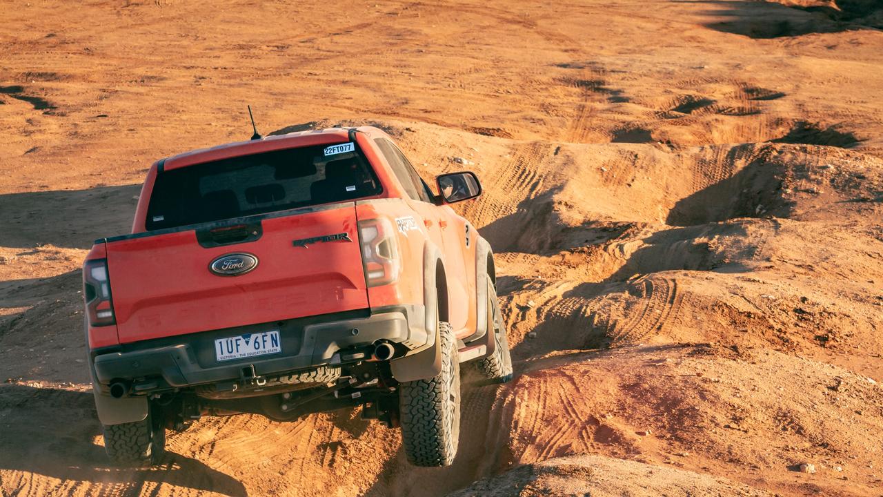 The Ford Ranger Raptor has sophisticated suspension.