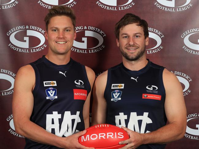 GDFL season launch Football and Netball Football co captains . Winchelsea . Brenton Rees and Tom Stephenson Picture: Mark Wilson