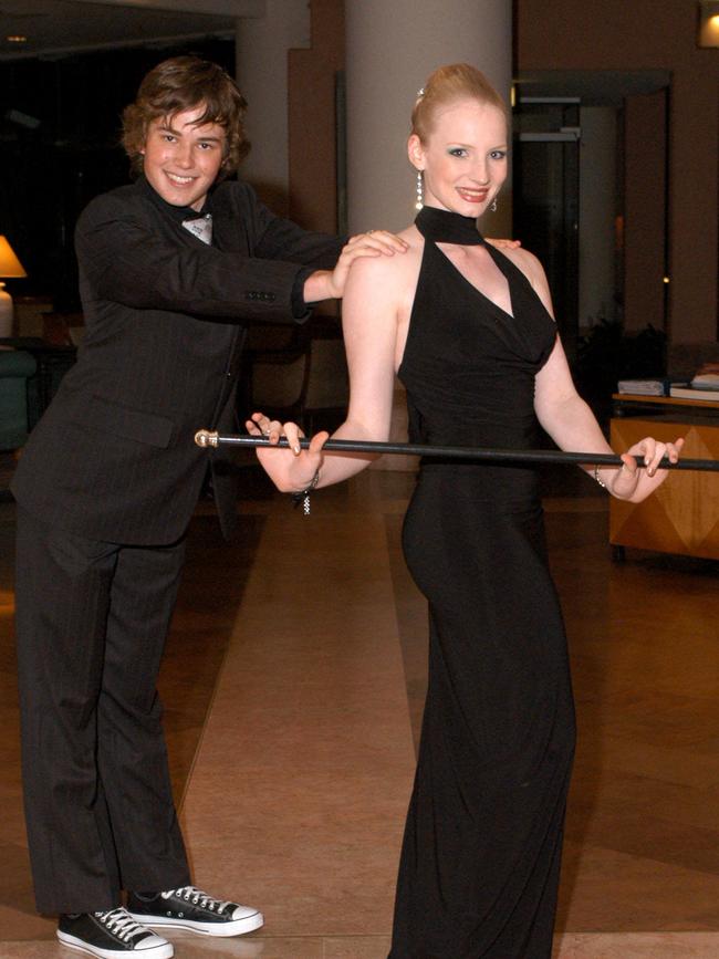 MAY 28, 2005: Reporter: Jasmine Griffiths. Hillcrest Christian College formal at the Crowne Plaza, Surfers Paradise. Tim Gollan 16 years and Emma Cillekens 18 years. PicFiona/Harding
