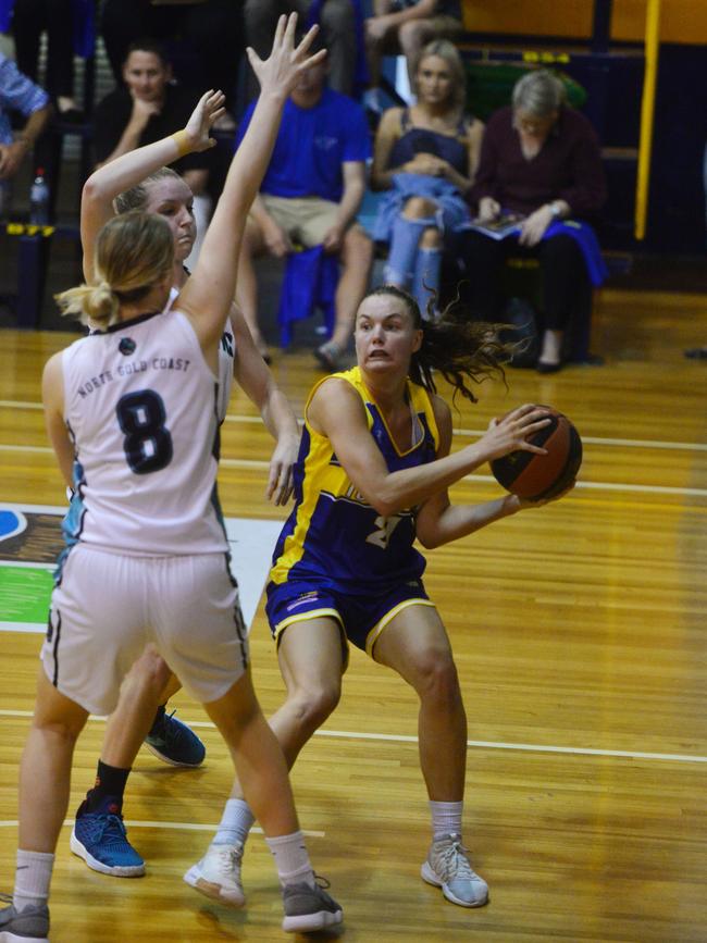 Queensland Basketball League quarter finals at Townsville Basketball Stadium. Townsville Flames against North Gold Coast Seahawks. Flames Stella Beck. Picture: Evan Morgan