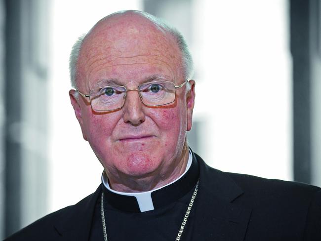 Archbishop Denis Hart urged Catholics to vote against same-sex marriage. Picture: Jake Nowakowski