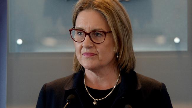 Premier Jacinta Allan at the launch of the Economic Growth Statement. Picture: Andrew Henshaw