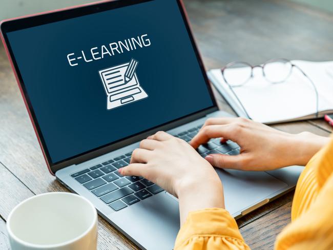 CAREERS: e-learning concept. Online classes.