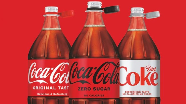 Coca-Cola has announced a major change to its plastic drink bottles in the UK. Picture: Supplied