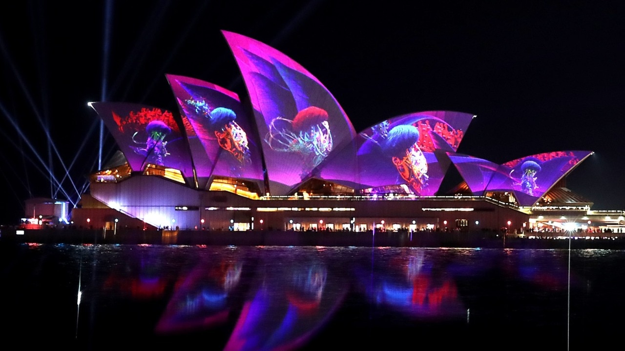 Vivid festival lights up Sydney Harbour after two years of COVID-19  lockdowns | Sky News Australia