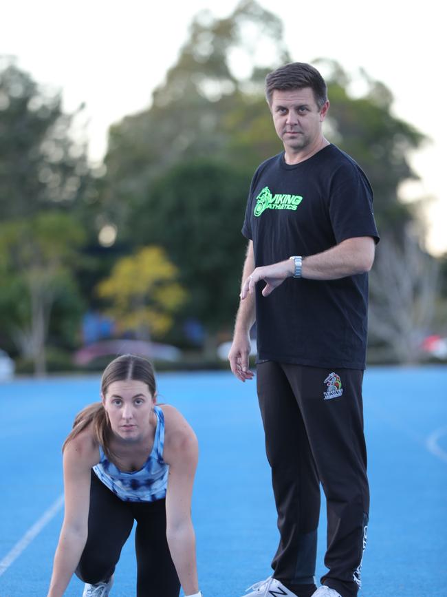 2016 Olympian Jessica Thornton has relocated from Sydney to the Gold Coast to train under Currumbin sprint coach Brett Robinson at Somerset College to enhance Tokyo 2020 prospects. . Picture Glenn Hampson