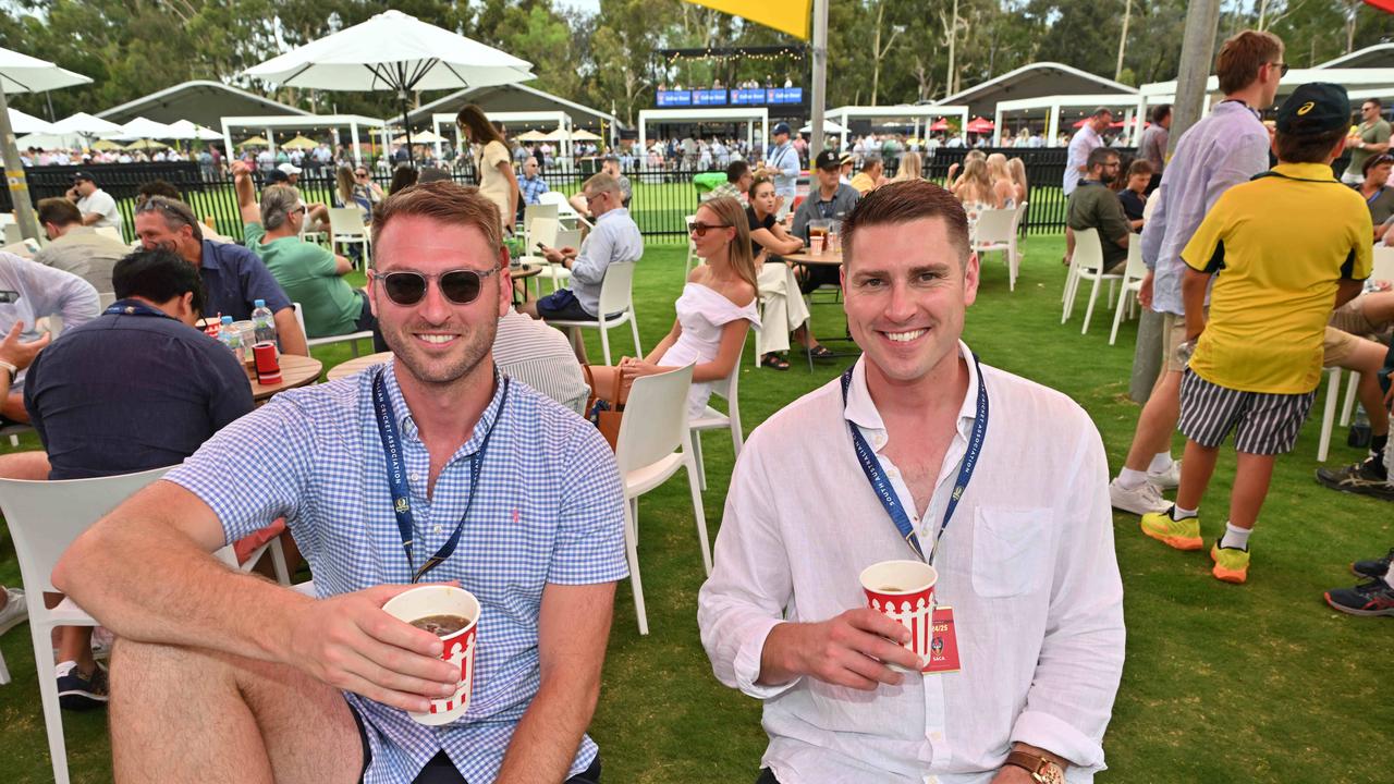 DECEMBER 6, 2024: Fans enjoying the atmosphere at Adelaide Oval for the Test Cricket Australia v India. Picture: Brenton Edwards