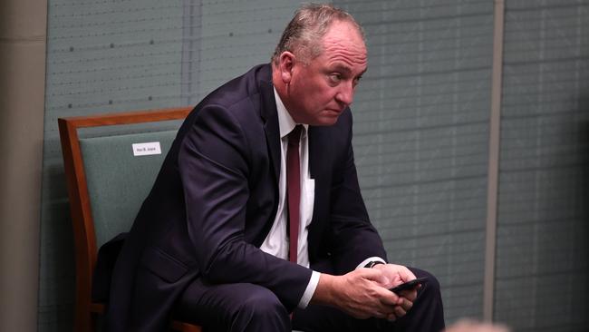 Barnaby Joyce during Question Time last month. Picture: NCA NewsWire / Gary Ramage