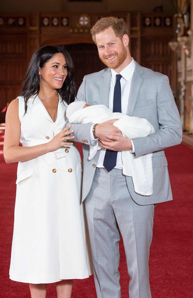 The couple have finally announced the baby’s name. Picture: Dominic Lipinski / Pool / AFP