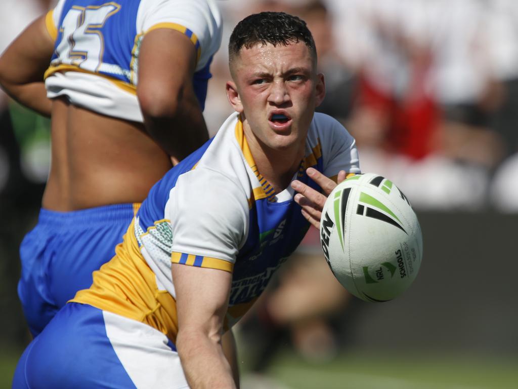 Lachlan Coinakkis Peter Mulholland Cup grand final Patrician Brothers Blacktown v Endeavour Sports High. Wednesday, August 28 Campbelltown Stadium Picture: Warren Gannon Photography