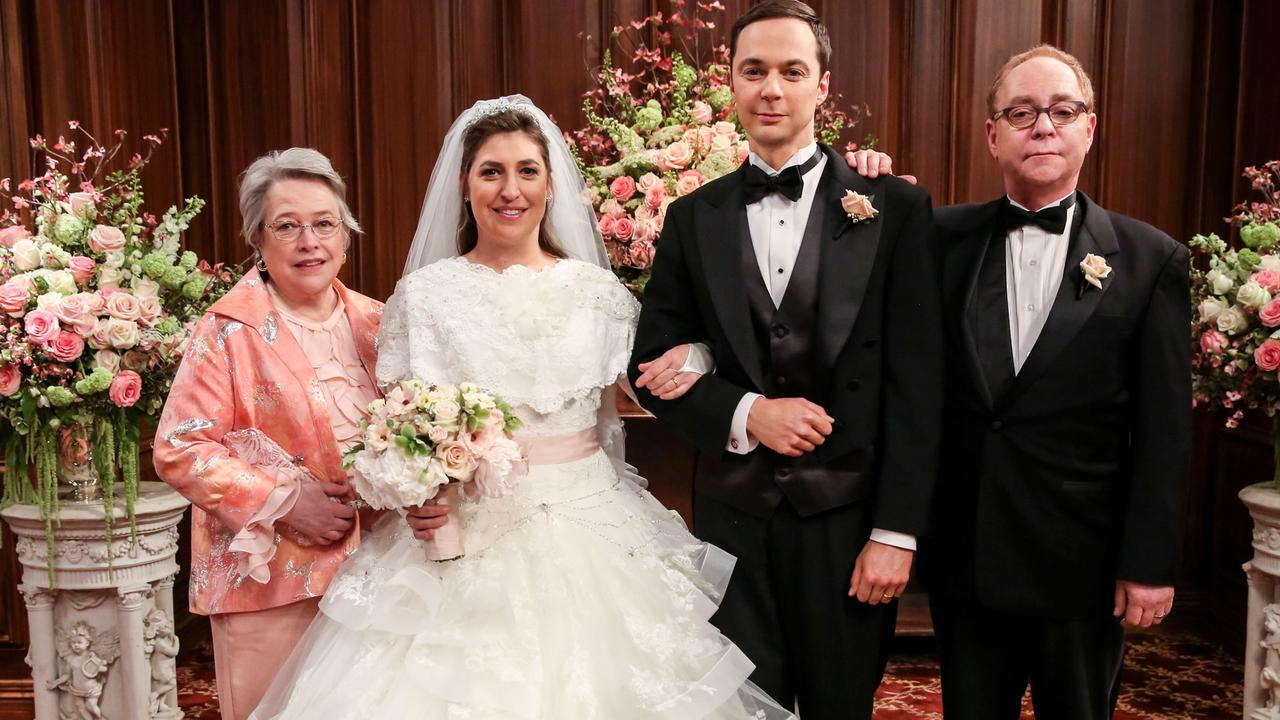 The wedding of Amy (Mayim Bialik) and Sheldon (Jim Parsons) was a milestone for the show. Picture: Michael Yarish/CBS