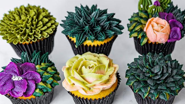 Learn how to make Buttercream succulent cupcakes at The Classic Cupcake Co. Picture: Supplied