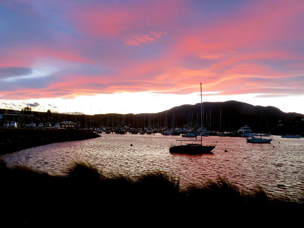 Your Focus on Tasmania. Kangaroo Bay at sunset. Picture: David Budd ***ONE TIME USE ONLY***