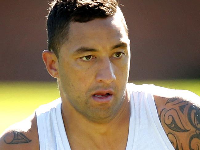 Tiger's Benji Marshall during Wests Tigers training at Concord Oval , Concord