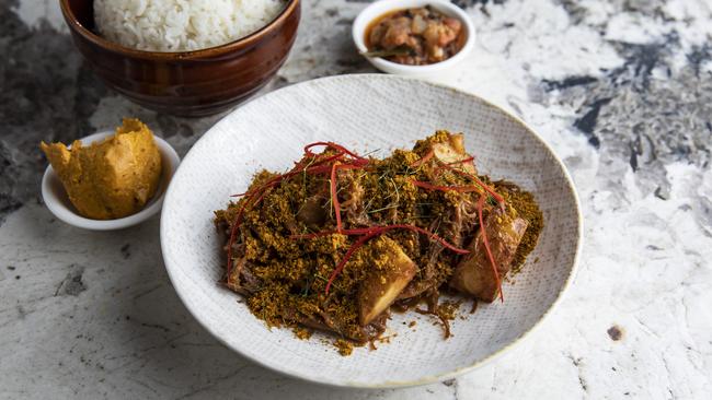 Kid Curry’s duck rendang. Picture: Mark Cranitch