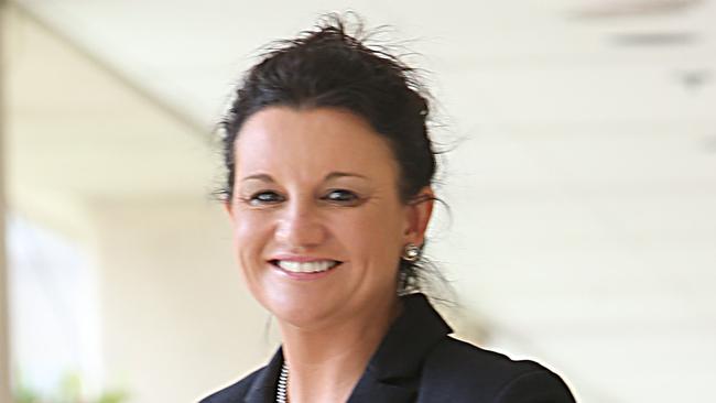 Tasmanian senator Jacqui Lambie appears in a new episode of ABC’s Kitchen Cabinet. Picture: Annette Dew