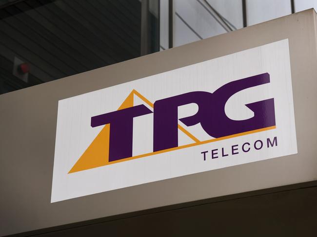 A TPG Telecom sign adorns the side of their headquarters in Melbourne on August 30, 2018. - Vodafone Hutchison Australia and TPG Telecom announced plans on August 30 to merge into an 11 billion USD unit to take on key rivals Telstra and Optus as competition heats up in the telecommunications sector. (Photo by William WEST / AFP)