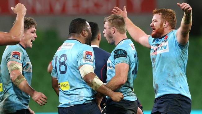 The Waratahs are still in business after beating the Rebels.