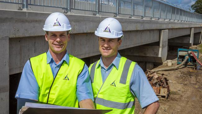 Greg Alder with general manager Dean Cheffers, of Alder Constructions.