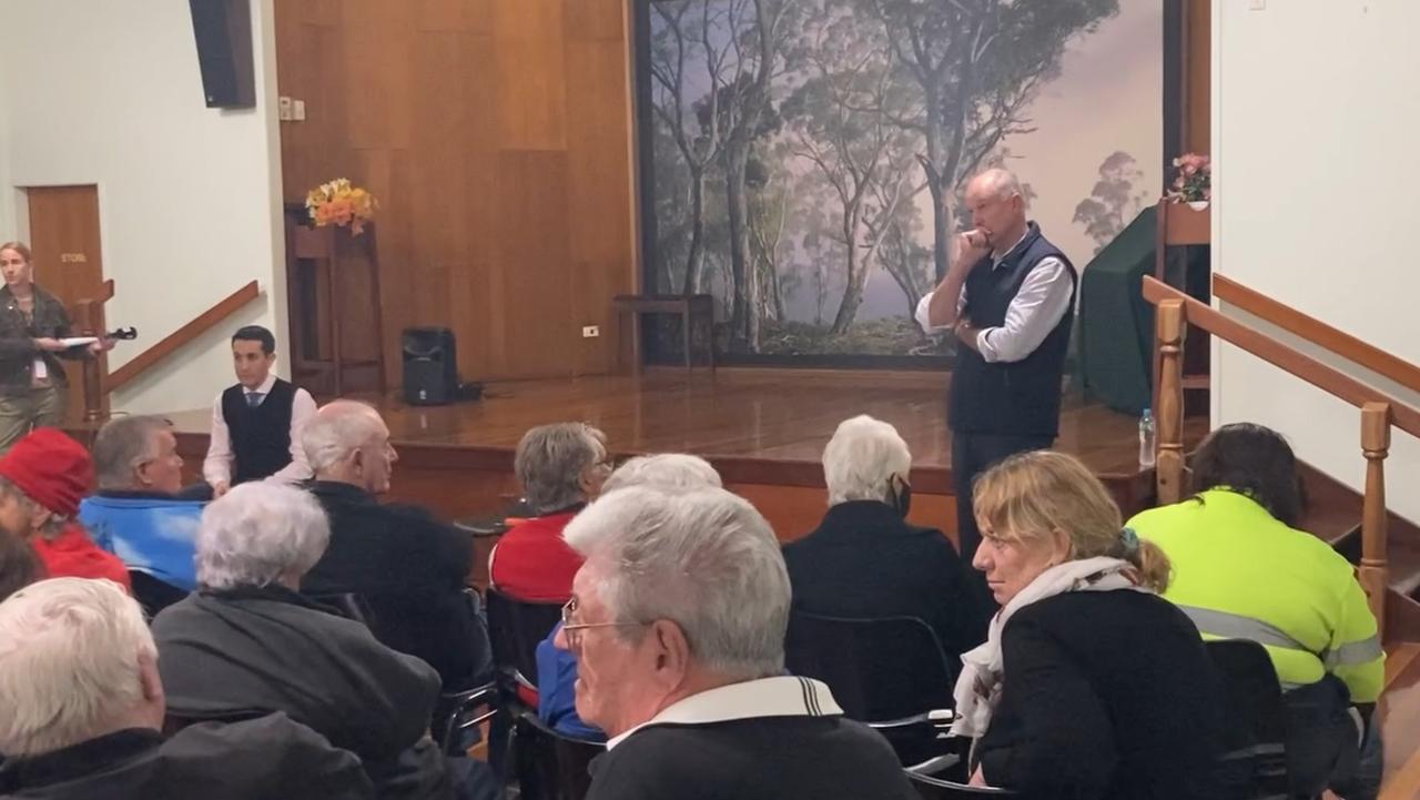 Gympie MP Tony Perrett watched on as the public detailed where they had encountered shortfalls in Gympie’s services.