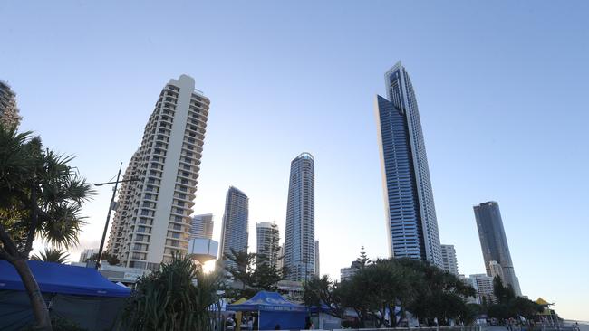 Gold Coast stock shots 2023. The beachfront skyline. 17 June 2023 Surfers Paradise Picture by Richard Gosling