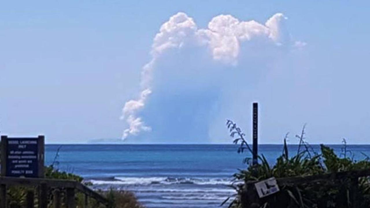 An eruption is happening at White Island. Picture: NZ Herald
