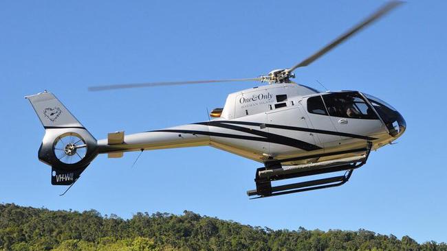 The Airbus H120 helicopter that crashed, killing Sue and Pete Hensel.