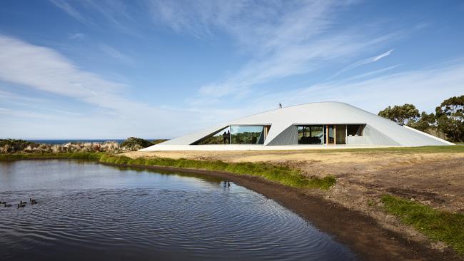 Sand Dune House was, perhaps unsurprisingly, built on a sand dune. Picture: Foxtel