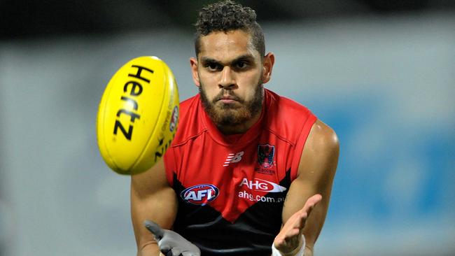 Dom Barry in action for Melbourne. Picture: Getty Images