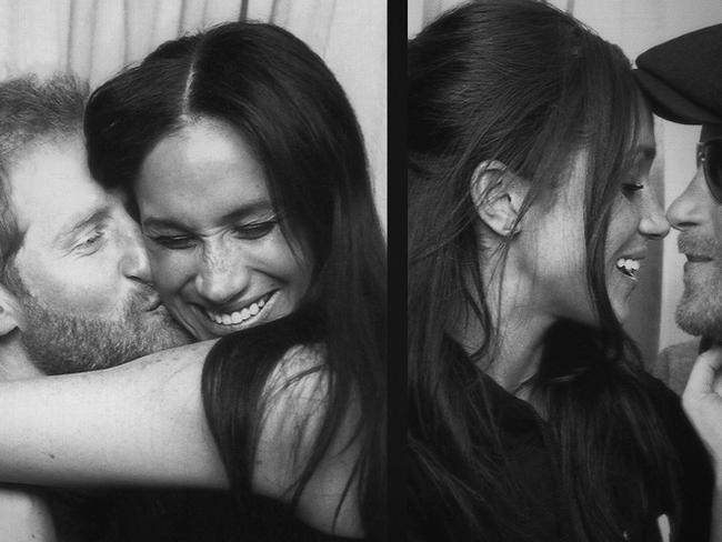 Viewers were treated to a series of candid, never-before-seen snaps of the Sussexes. Picture: Netflix