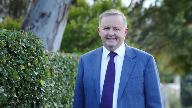 Anthony Albanese on his way to announce that he will run for the Labor leadership. Picture: Hollie Adams.