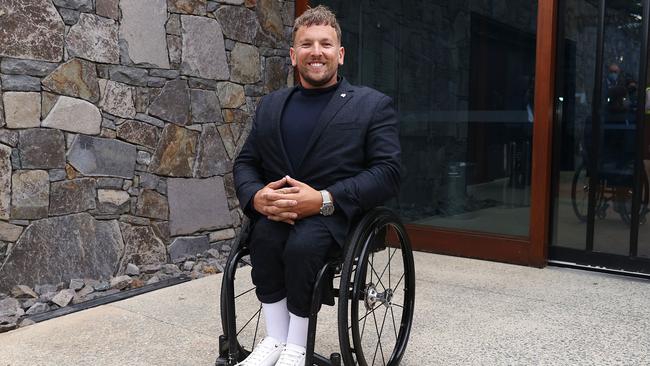 Dylan Alcott says ‘the biggest achievement for me is just being a happy bloke with a great life’. Picture: Gary Ramage