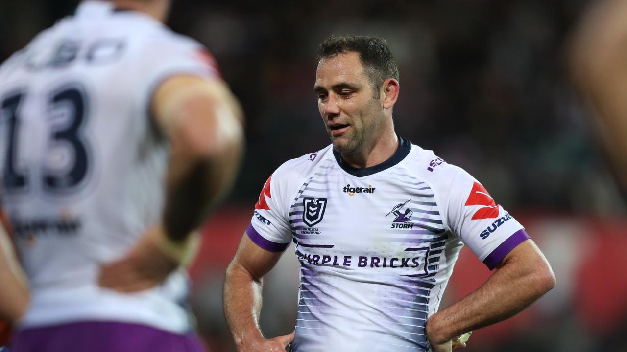 Melbourne skipper Cameron Smith could be heading to a rival NRL club