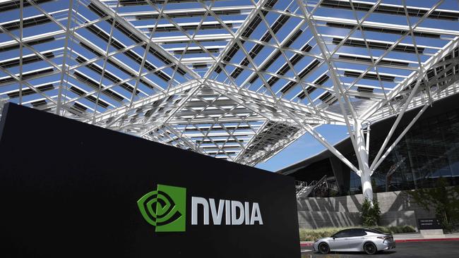 Chipmaker NVIDIA’s headquarters in Santa Clara, California. Picture: Getty Images