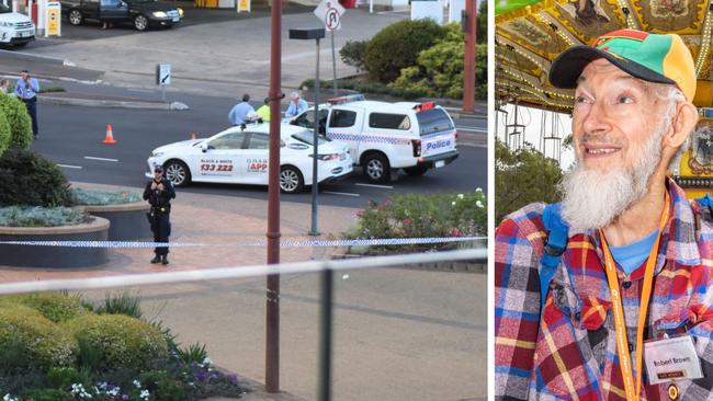 Police allege photographer Robert Brown was waiting at a taxi rank at Grand Central Shopping Centre when he was pushed to the ground from behind by Isaac Zane Cubby. Pictures: News Regional Media