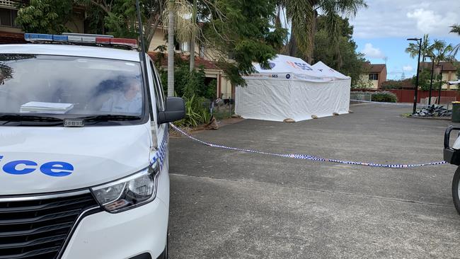 Police were focussing their attention on a block of flats on Heath Ave, Tuncurry in the early days of the investigation. Picture: Janine Watson