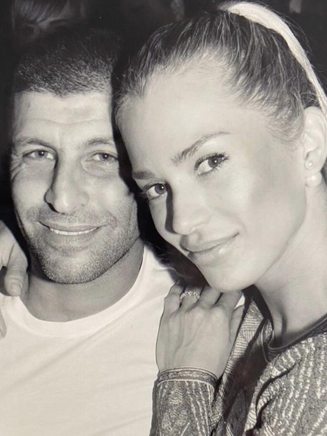 John Macris and his widow Viktoria Karida. Picture: Instagram.