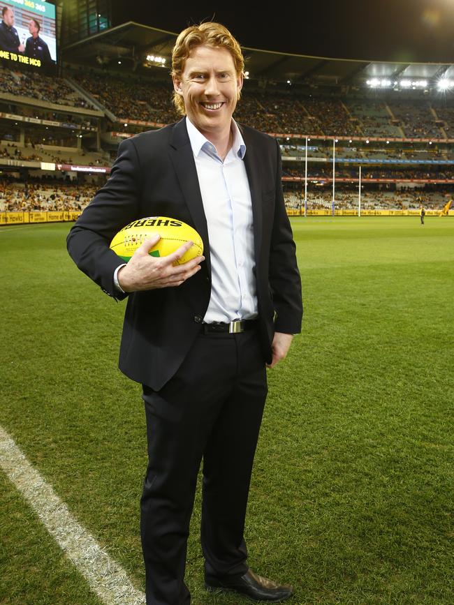 Channel 7 commentator Cameron Ling at the MCG