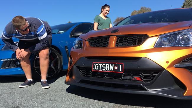 Gotta have one: Mitch Miller and Mandy Turner check the W1 near Yass.