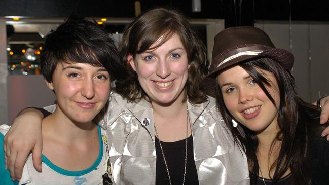 Julie White, Jacqui Katsivas and Cat King at Sugar nightclub.