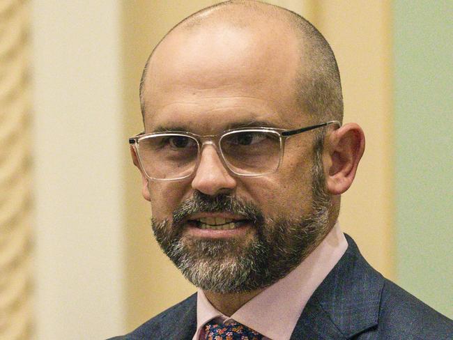 BRISBANE, AUSTRALIA - NewsWire Photos - DECEMBER 11, 2024:The Queensland Treasurer David Janetzki , speaks during Question Time in Parliament House Brisbane.Picture: NewsWire / Glenn Campbell