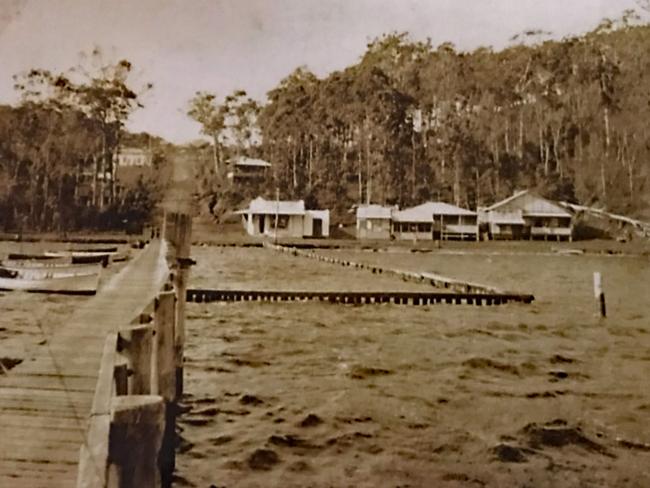 Killcare Wharf as it was when Mrs Hughes was growing up.