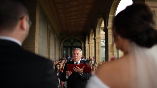 Greg Evans’ promise is no boring weddings. Picture: Warren Photography 