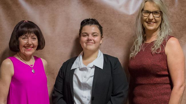 Murgon State School principal Samantha Skerritt (far right) was allegedly attacked by a parent on the school grounds last week.