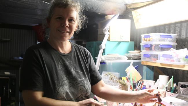 PASSION TO PROFESSION: Lismore multimedia artist Indra Dhanusha decided life was too short not to follow her dream, so at 40 she turned to creating art full-time and now her ceramics and pure olive oil soaps are prized across the Northern Rivers , Photo: Alison Paterson