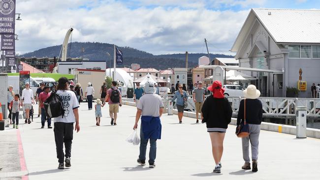 For Sun Tas.  The idea of a pedestrian walkway along the Hobart waterfront.  Picture: NIKKI DAVIS-JONES